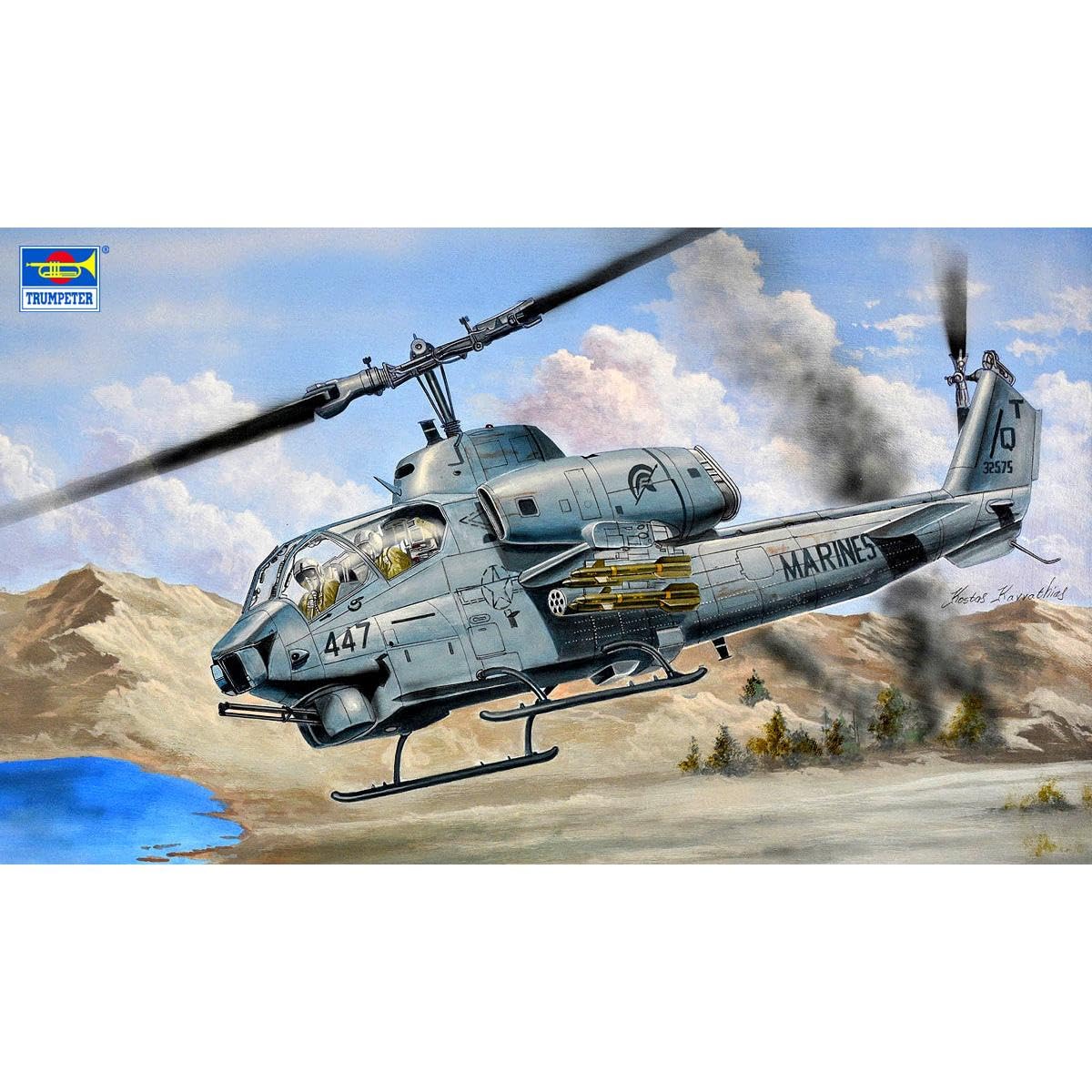 Amazon.com: Trumpeter 05116 1/35 AH-1W Super Cobra Plastic Model