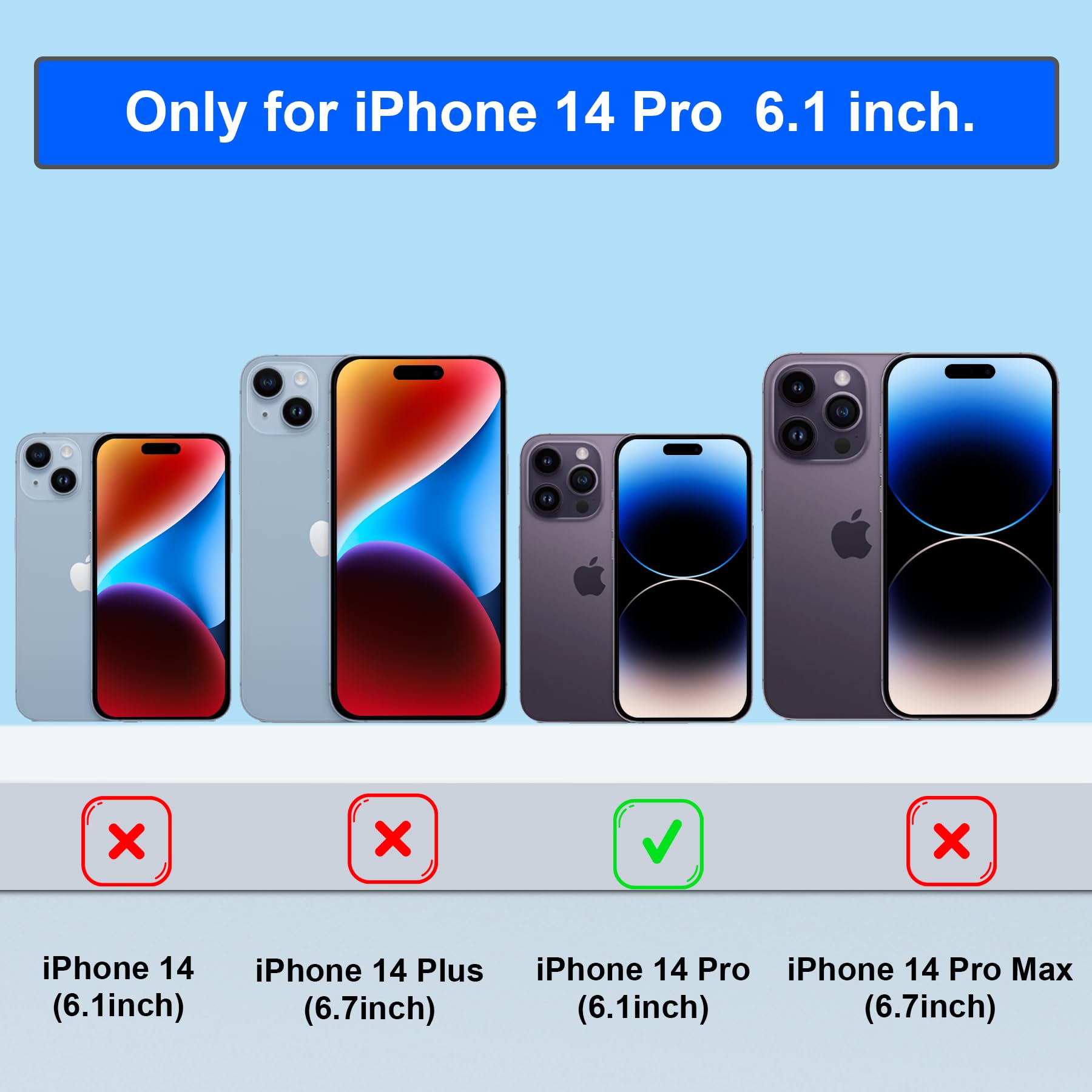 Custodia di ricarica con batteria da 13800 mAh per iPhone 14 Pro da 6,1 pollici, batteria aggiuntiva 1,5 x, include pellicola protettiva, colore nero