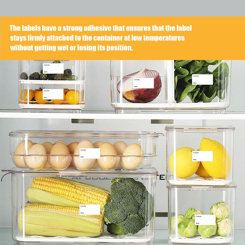 300 Pièces Étiquettes De Congélation Faciles à Décoller, 30 X