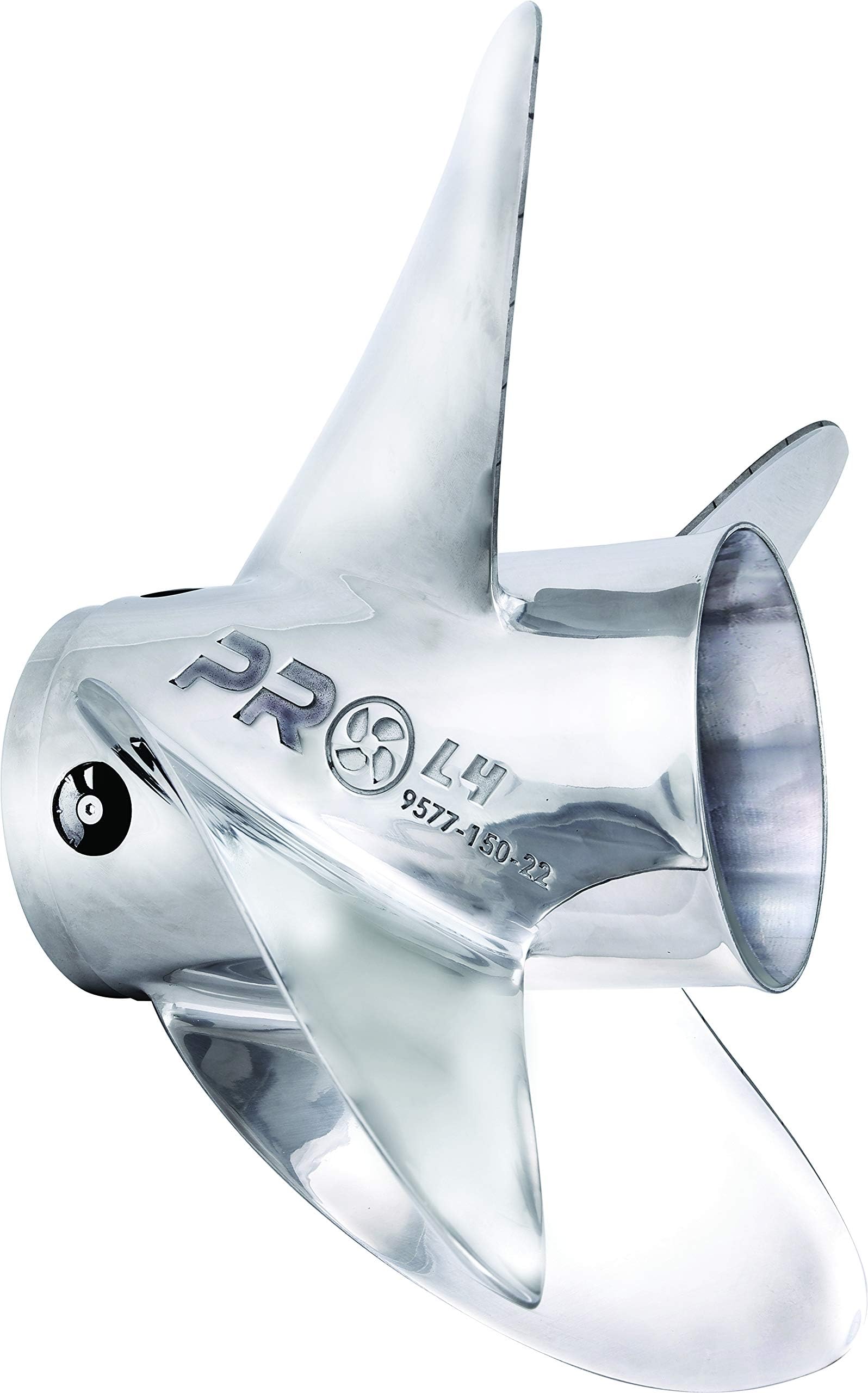 SOLASRubex Pro L4 Stainless Steel Interchangeable Hub Propellers - Prop RBX/PRO4 SS E/CS 24-15" x 24" 4 Blade (9577-150-24)