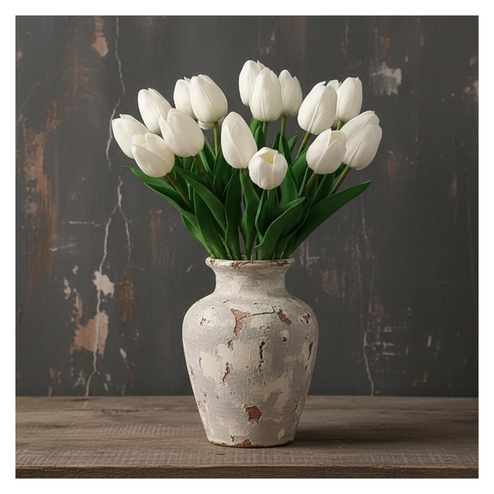 Photo 1 of RUMEAVAO 18pcs Artificial Tulips Bouquet
