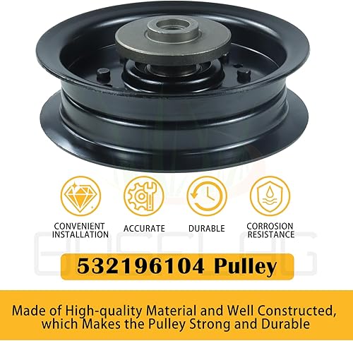 Miniatura 8 de 532196104 Polea tensora Sustituye Husqvarna 532196104 Polea tensora Husqvarna, 532197380 Polea tensora Husqvarna, 196104, 197380 para Husqvarna