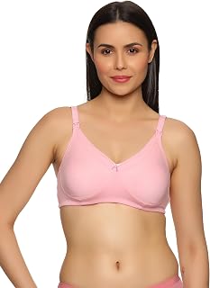 Teens Lifestyle Mother Pride Padded Non-Wired Maternity Bra | Full Coverage with Accessible Nursing Clips | Adjustable Str... Price In India