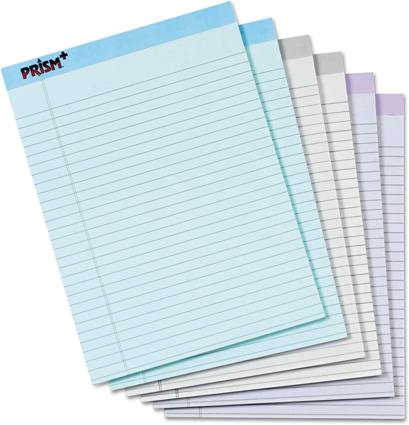 TOPS 63116 Paper Pads,Legal Ruled,50 Sht,8-1/2-Inch x11-3/4-Inch,6/PK,Assorted