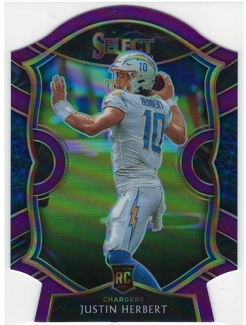 Amazon.com: 2020 Panini Select Justin Herbert Purple Concourse