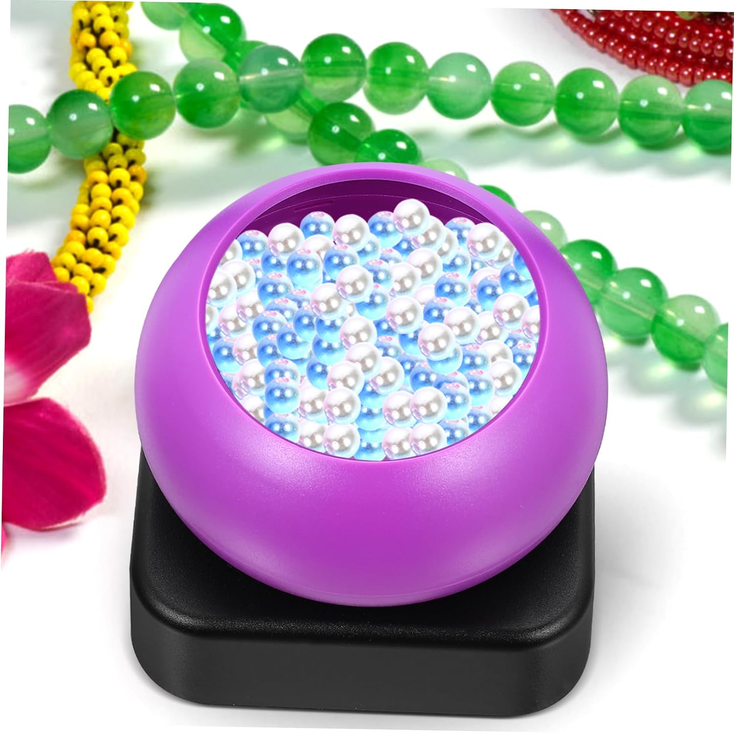 HAPINARY Safe Practical Bead Threading Machine Beads Spinner Beading Bowl Needle