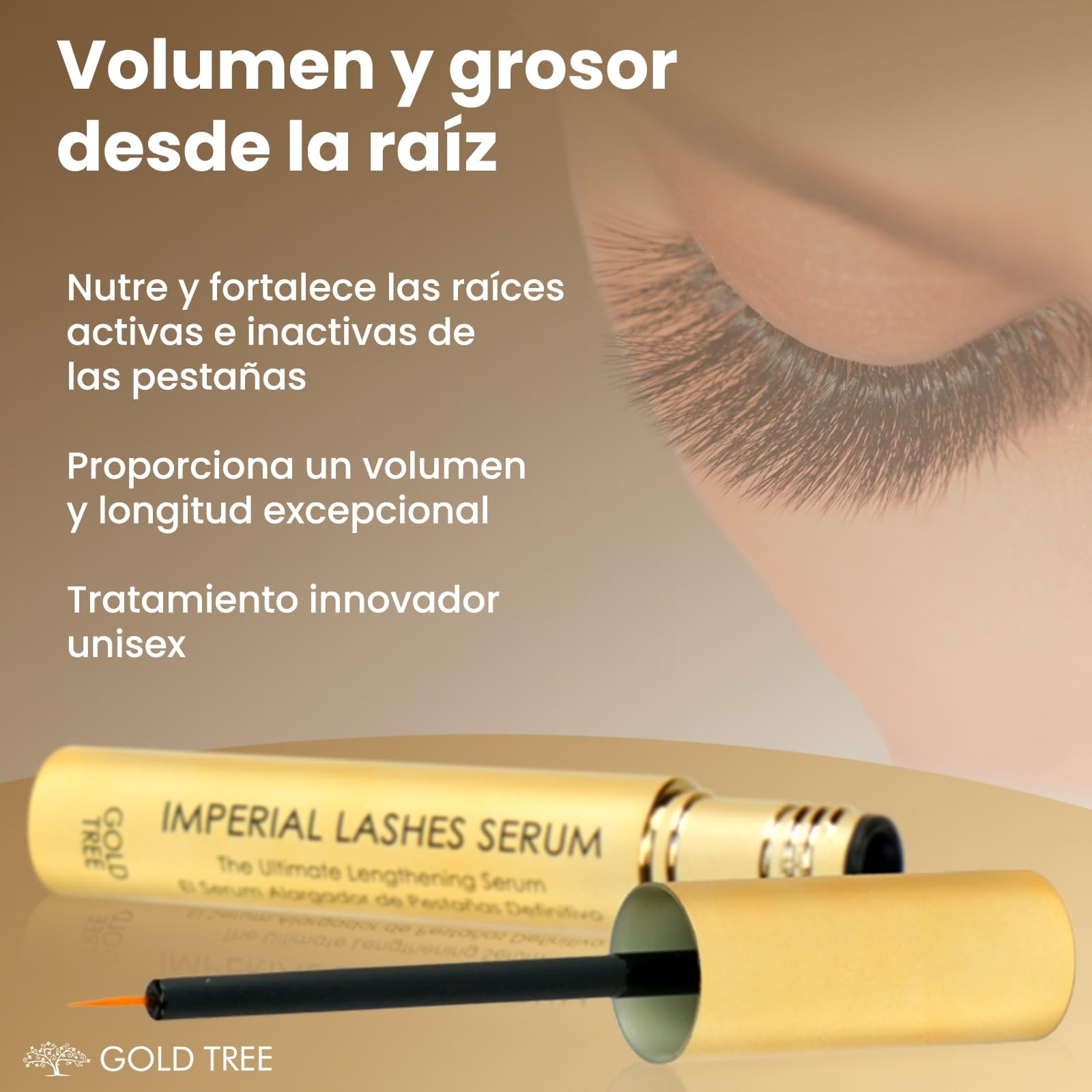 Gold Tree Imperial Lashes - Serum Pestañas Crecimiento - Crece Pestañas