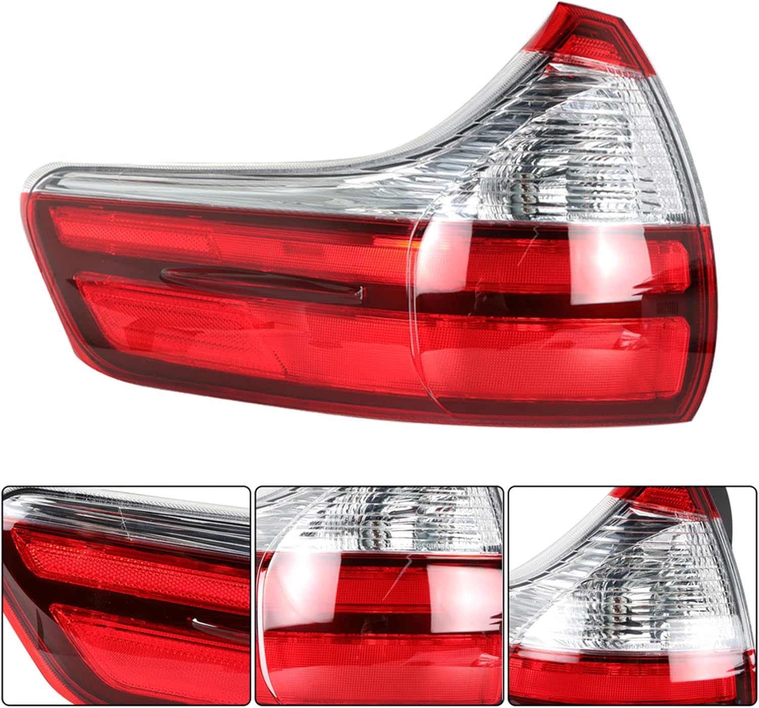 Rear Left Tail Light Brake Lamp Assembly Driver Side Outer Replacement for Sienna Base/L/LE/XLE/Limited 2015-2020