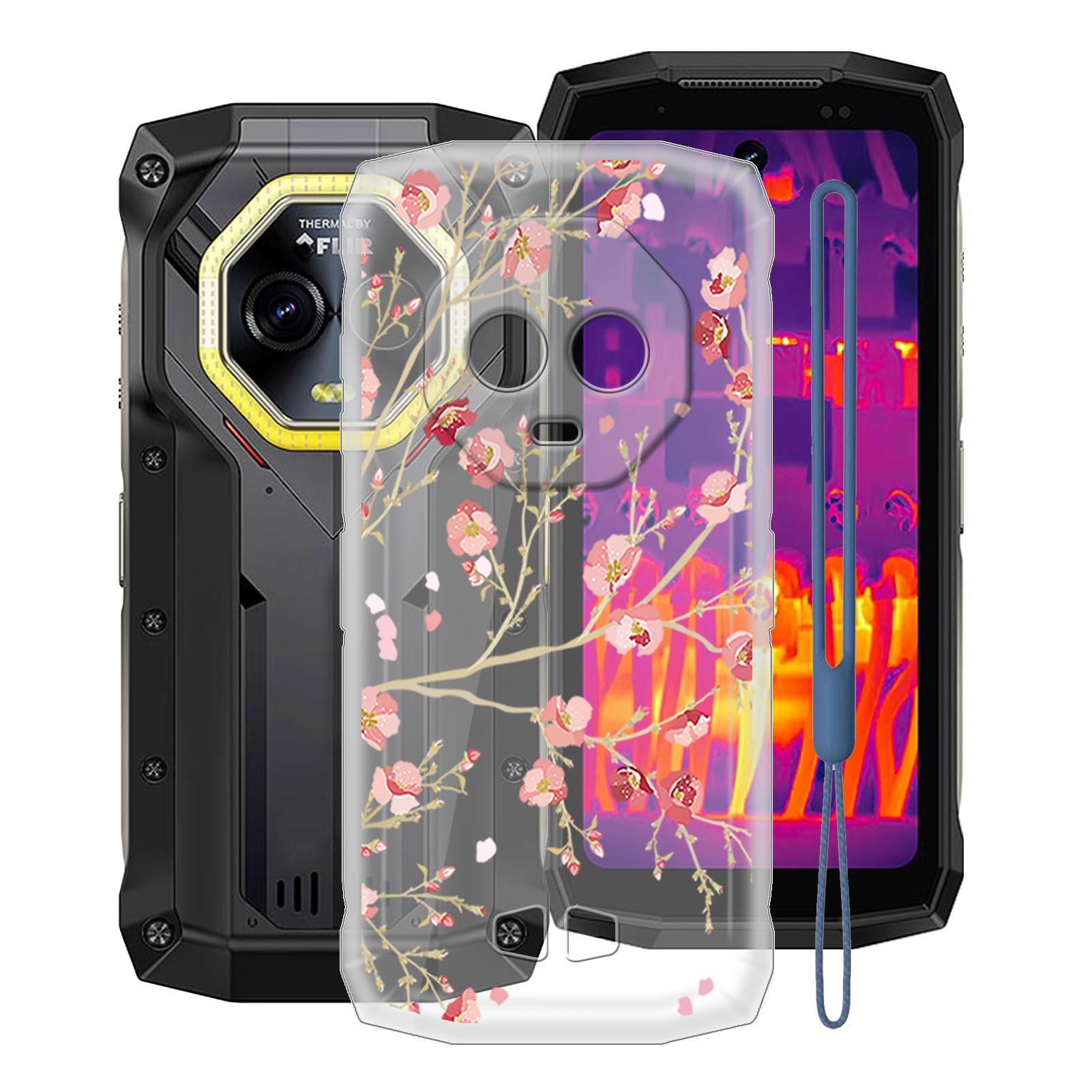 KJYFOANI for Ulefone Armor Mini 20 Pro Case, Transparent Soft Silicone TPU Case, Shockproof Anti-Fall Shell, Ultra-Thin Bumper Back Cover for Ulefone