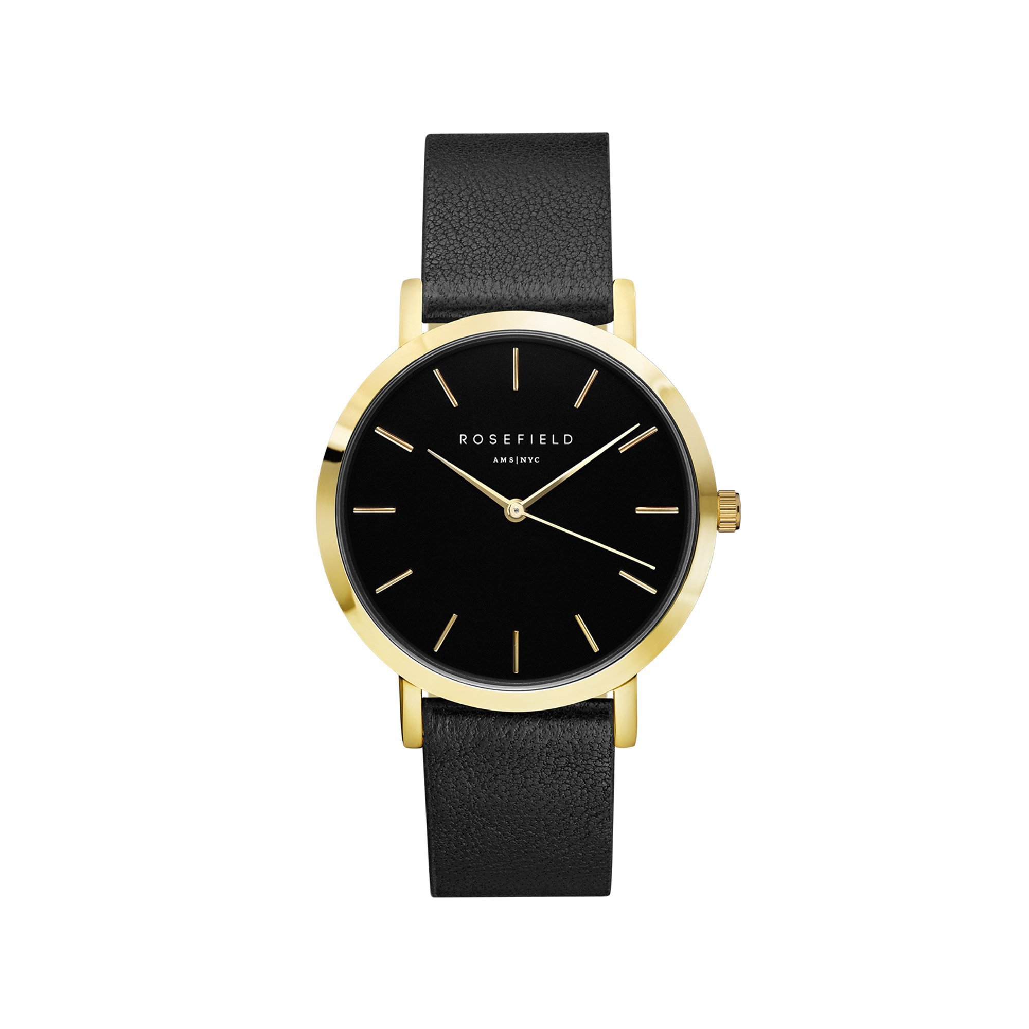 Rosefield Womens Analogue Classic Quartz Watch with Leather Strap GBBLGG36