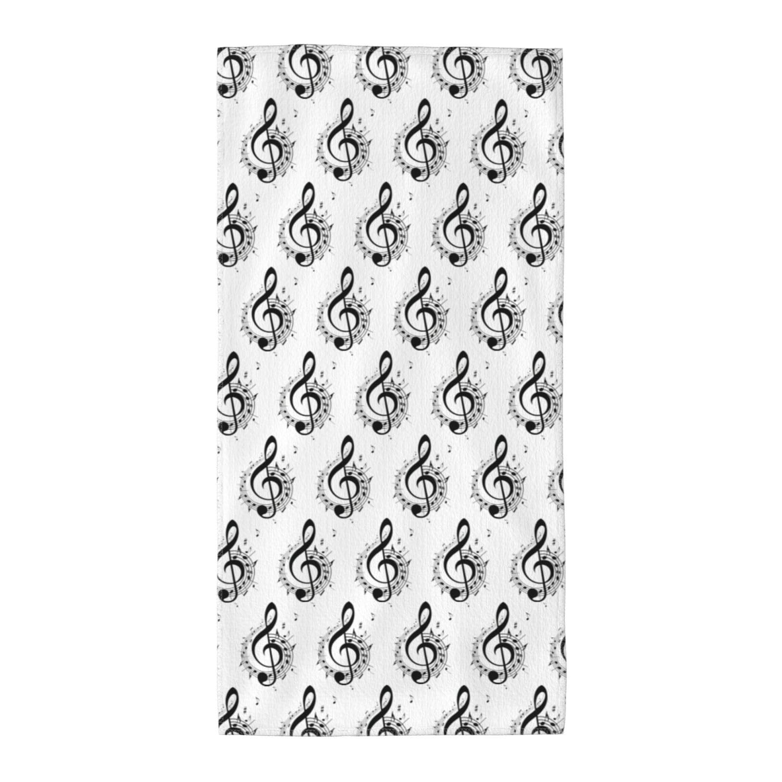 WYCZHY Music Symbol Printed Quick Dry Beach Towel For Camping Travel Vacation
