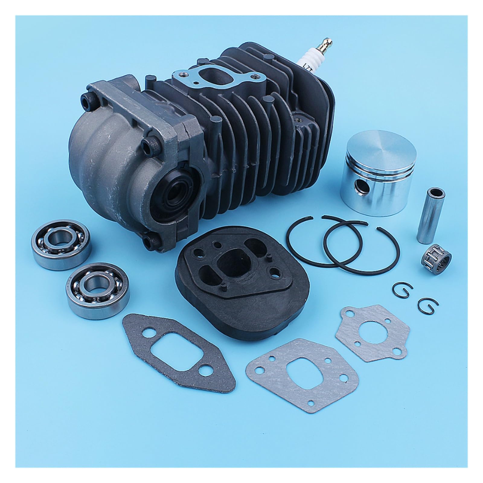 Cylinder tłokowy miska korbowa uszczelka łożyska zestaw uszczelek do MCCULLOCH MAC CAT 335 435 440 338 438 444 piła łańcuchowa Nikasil Plated
