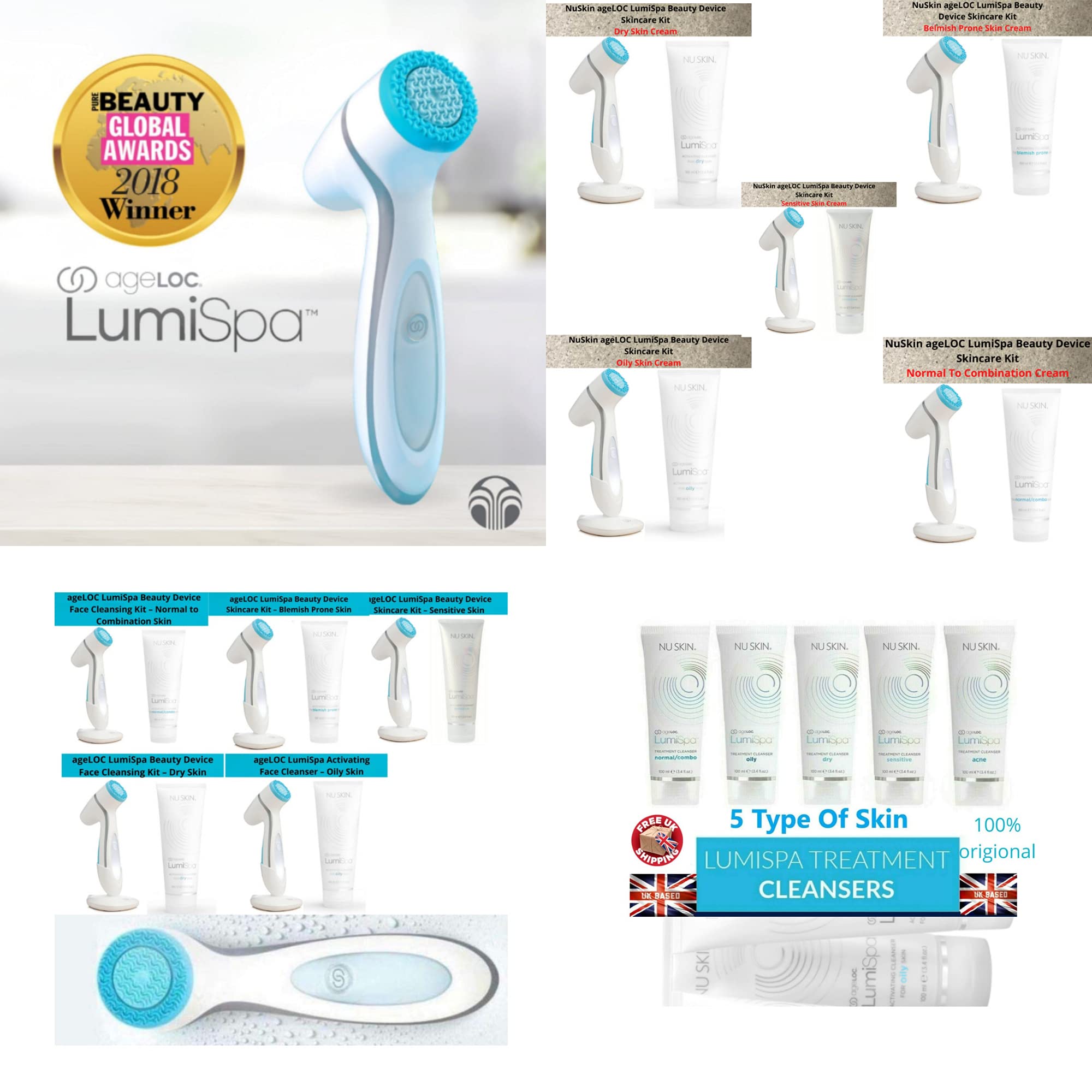 Nu Skin ageLOC Reiniger für Trockene Haut, um Trockenheit zu Reduzieren, Dunkle Flecken, Anti-Aging, Zielbereich für Gesicht und Körper, Verwendung mit Lumispa-Gerät 75ml | Reduziert Trockenheit, Reduziert Dunkle Flecken, Anti-Aging, Für Gesicht und Körpe