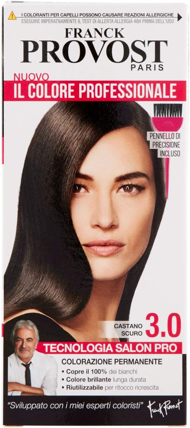 Hair Colour, Professional Home Colour, Enhances Reflections and Shine, Precision Brush Included, Dark Brown