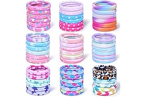 54Pcs Girls Ponytail Holders