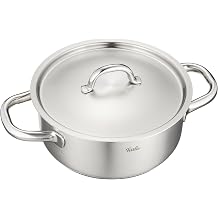 Fissler 33-120-20 Two-Handled Pot, Stainless Steel Pot, 7.9 inches 20 cm, Family Line, Casserole Gas Stoves/Induction Compatible, Anhydrated Cooking, 3-Layer Bottom, Oven Cooking, Dishwasher Safe