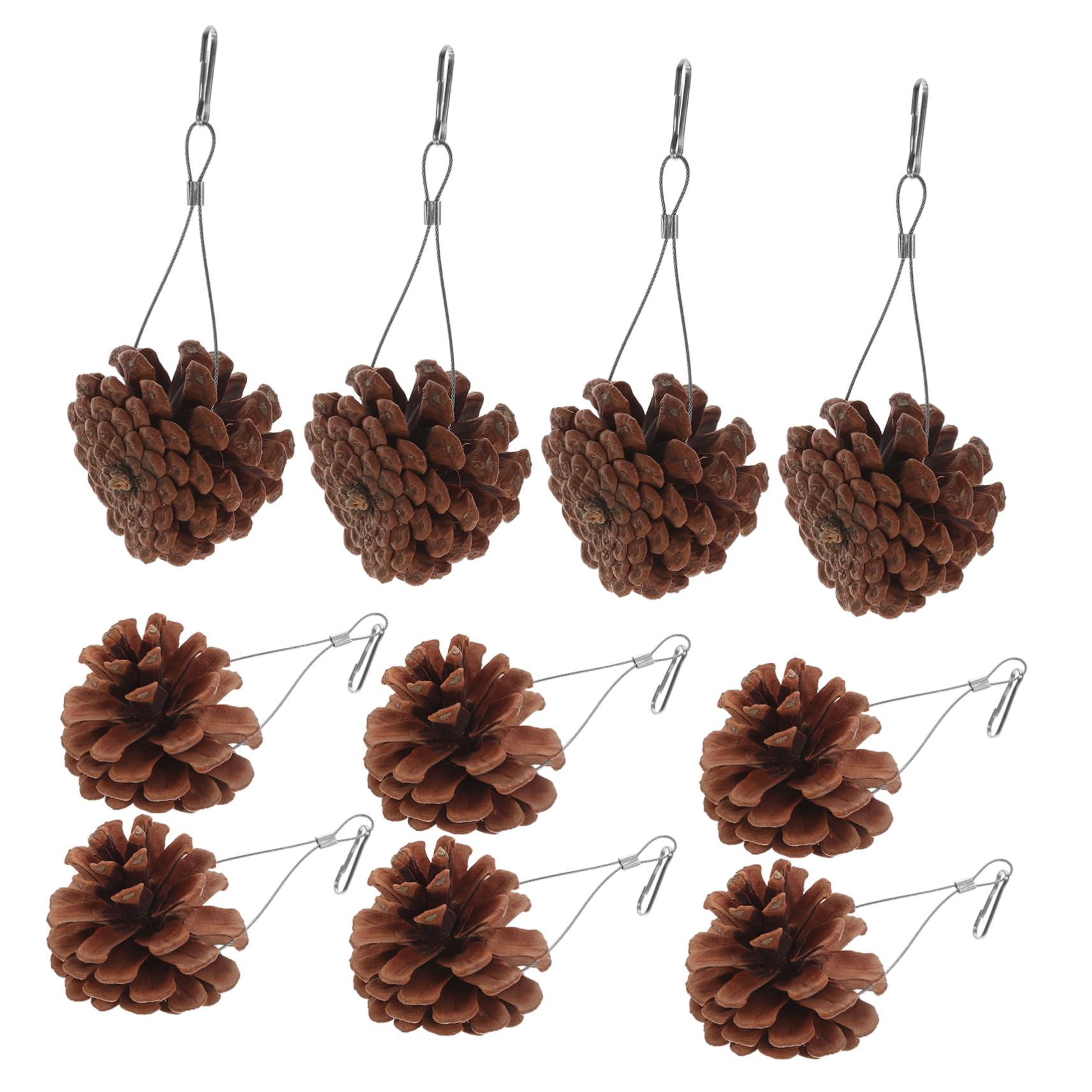 ABOOFAN 20pièces Jouet à Mâcher pour Oiseaux Pigne Naturelle Accessoire De Jeu Suspendu pour Perruches Et Cockatiels pour Forage Et Enrichissement