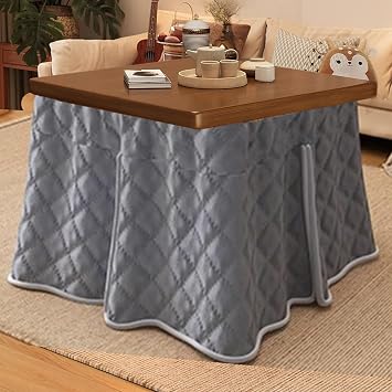 FORRTY Kotatsu Futon Set, Kotatsu Table, Kotatsu Table, Stylish, Folding Kotatsu Desk, Coffee Table, Study Desk, Low Table, Computer Desk, Dining Table, Winter Heating Table, 1.2 inches 3 cm,