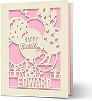 Vista 7 de EDSG Tarjetas de cumpleaños personalizadas para mujeres y hombres, tarjeta de feliz cumpleaños para hermana, mamá, papá, hija, hijo, esposo, Azul