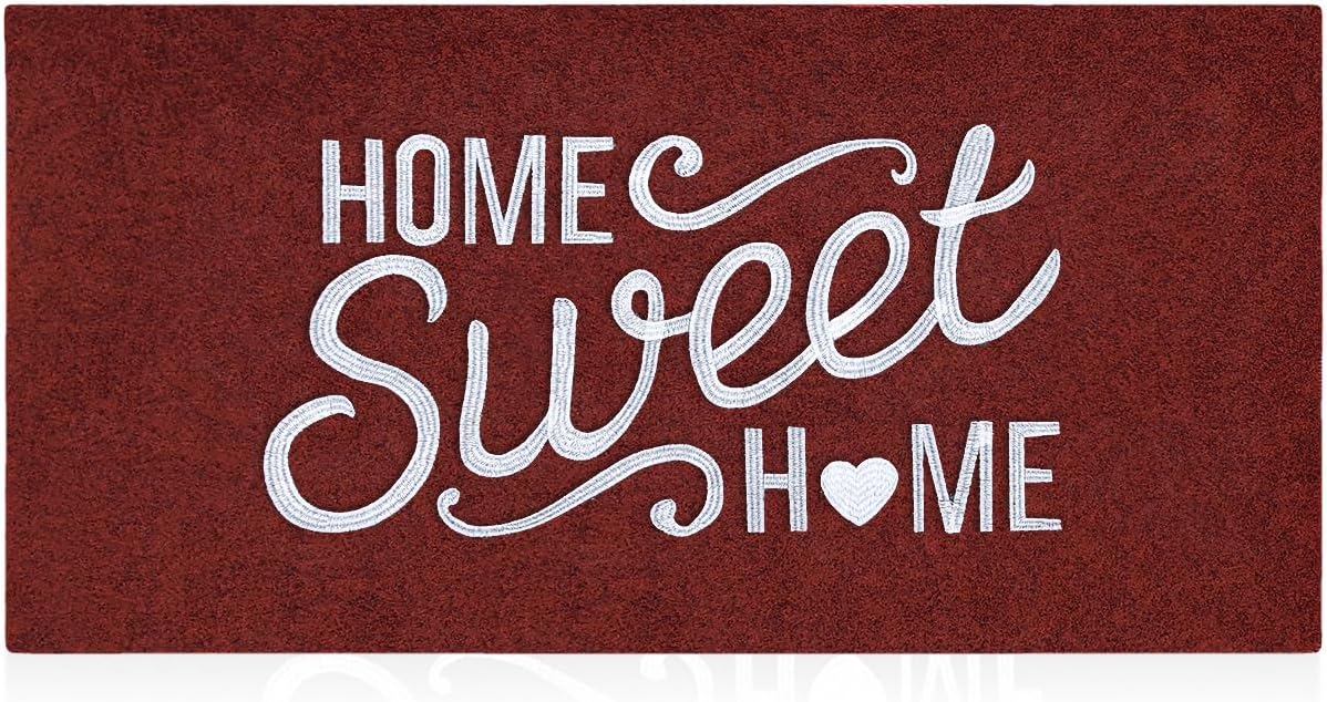 AAZZKANG Large Door Mat Indoor Outdoor Home Sweet Home Welcome Mats 36"x24" with Non Slip Backing Easy to Clean Outside Inside Entrance Doormat