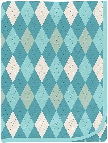 Miniatura 8 de KicKee Pants Print Swaddle Blankets, Silky Soft Baby Blanket, Sized 40 x 29 (Summer Sky Bowling - One Size)