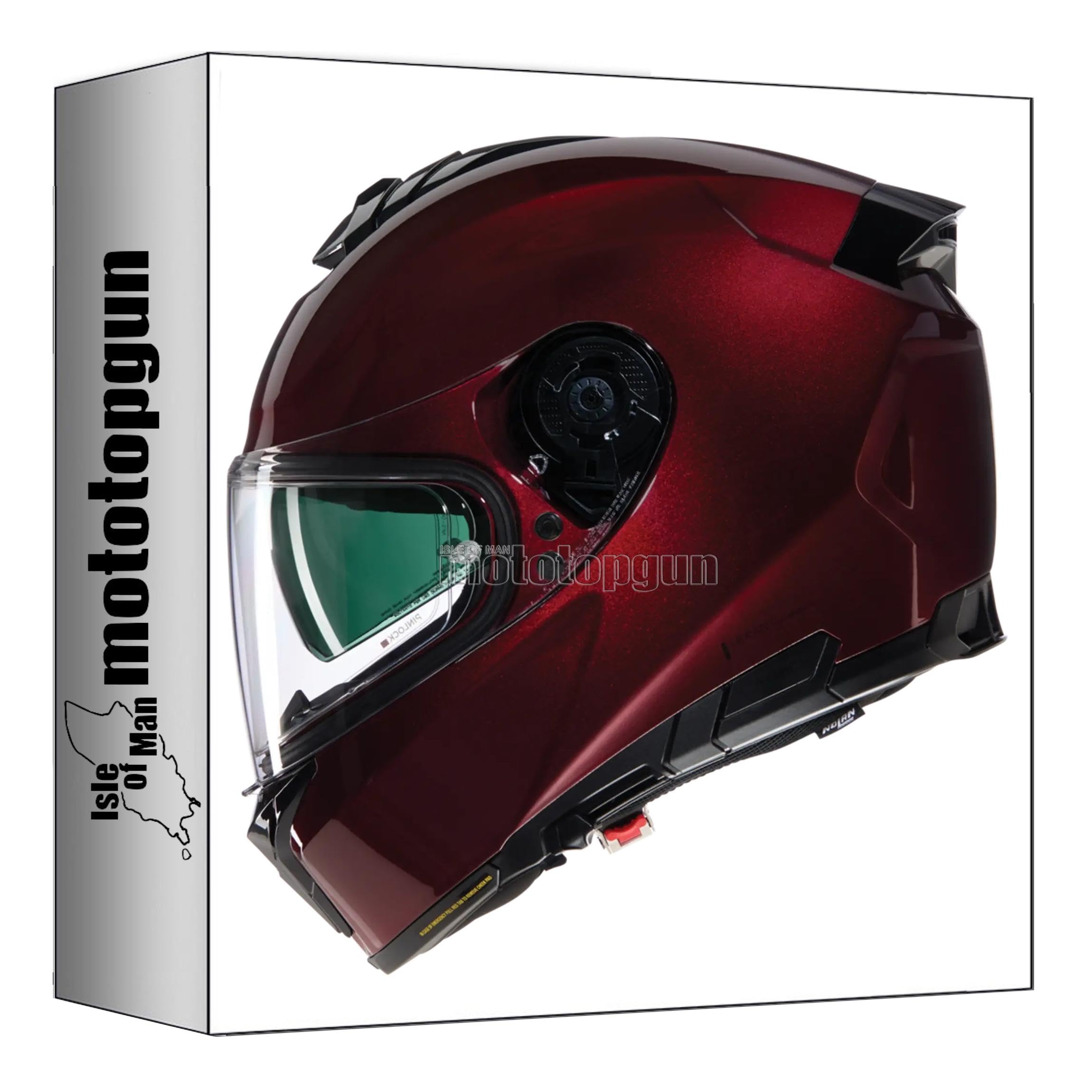 Casque Nolan N80-8 intégral finition premium vert impulso noir taille L