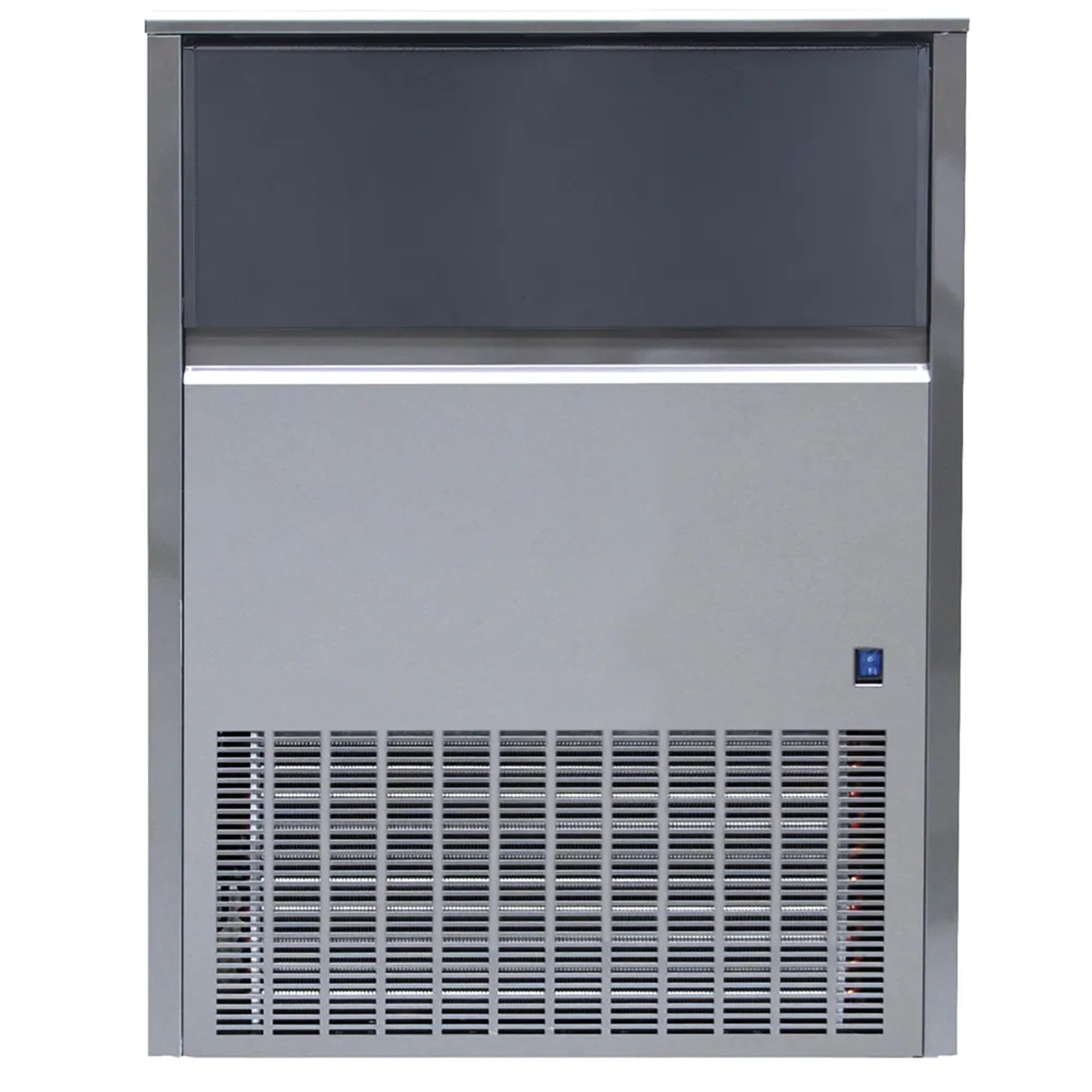 MBH - Macchina per ghiaccio professionale 80 kg/24 h per alberghi, produttore di ghiaccio industriale in cubetti di condensazione ad aria per bar e ristorante