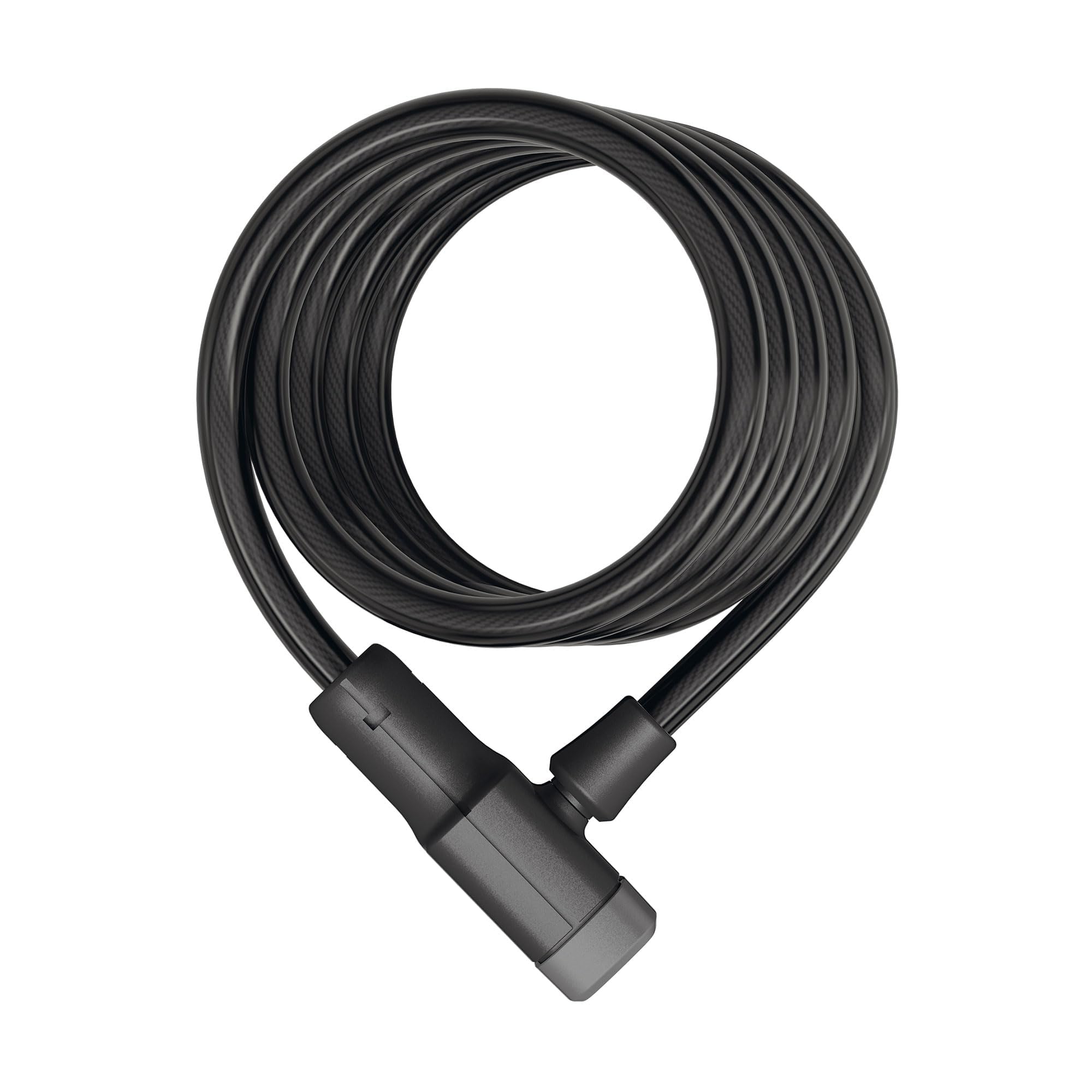 ABUS Spiral cable lock Primo 5510K/180 - Bicycle lock made of 10 mm thick, flexible cable security level 3-180 cm - Black