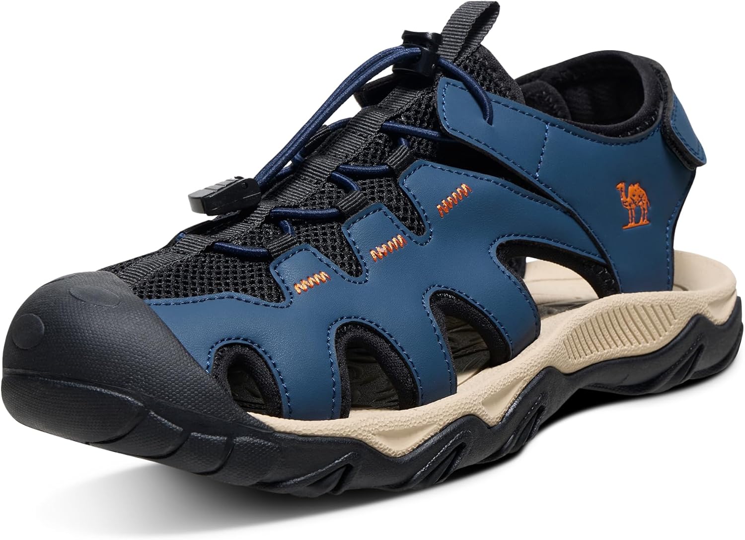CAMEL CROWN Men's Hiking Sandals Anti-Slipping Athletic Water Shoes with Arch Support Closed Toe Outdoor Summer Camping Sport Sandal for Beach