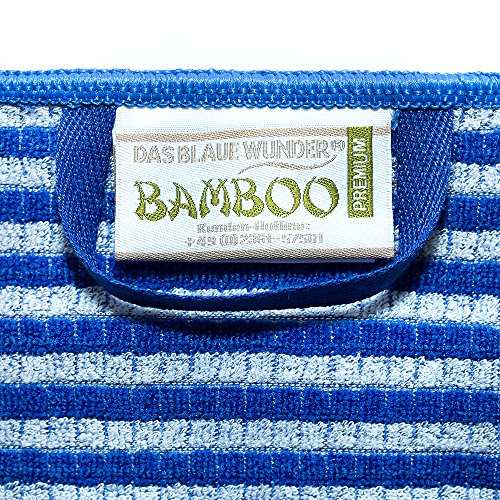 Das blaue Wunder - Bamboo Premium Handtücher, 2er Set (blau)