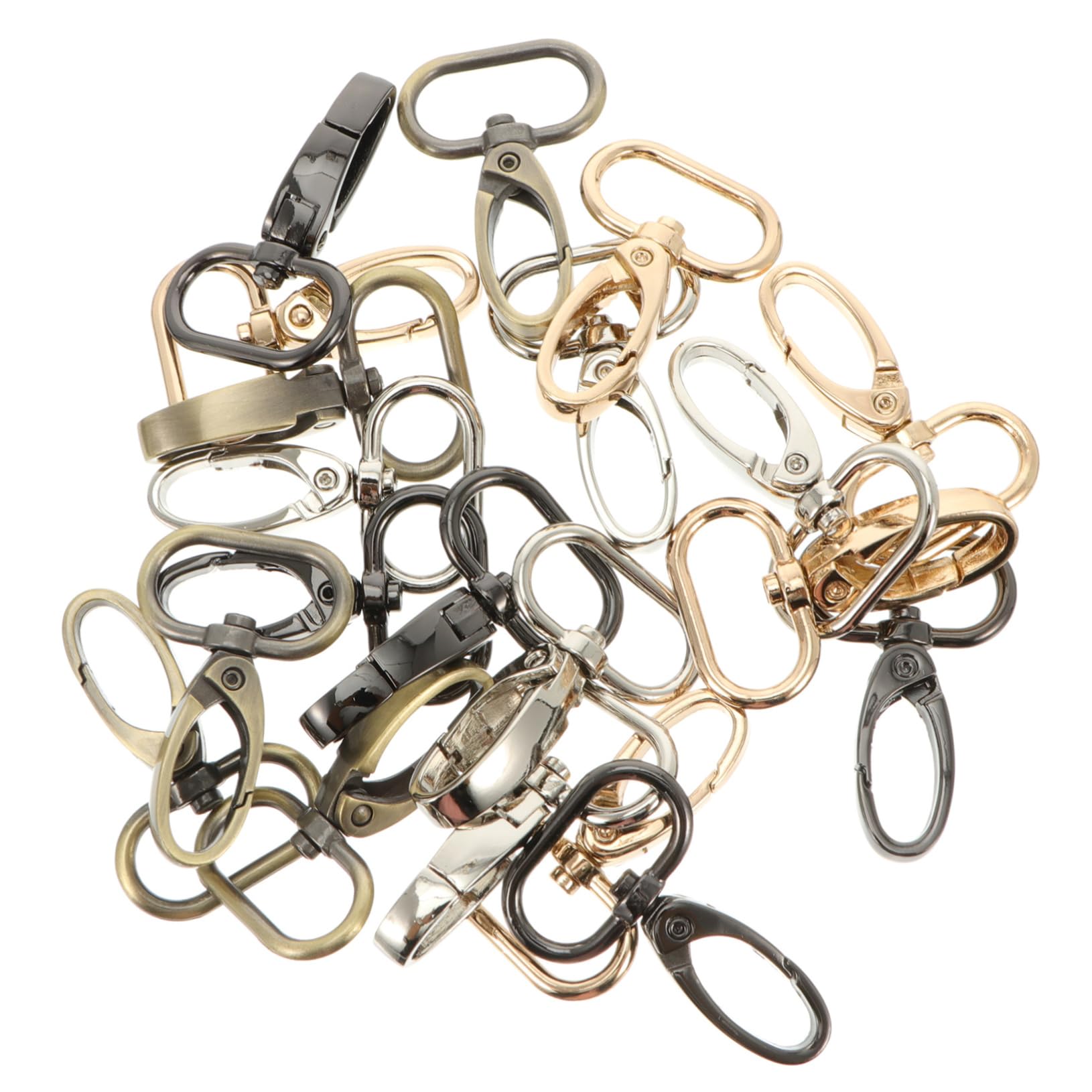 OSALADI 20pcs DIY Claw Clasp Bag Snap Hooks Professional Lobster Clasp Keychain Snap Hook Handbag Buckle Craft Making