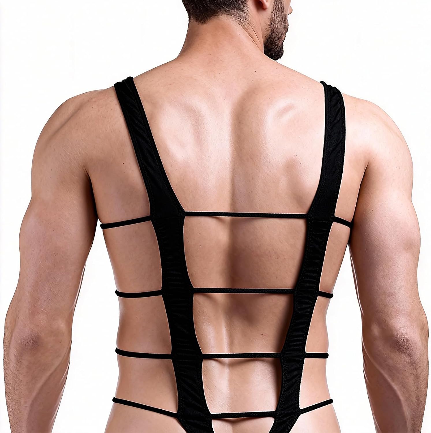Men Borat Mankini Thongs V Sling Underwears Bodysuit Swimsuit Lingerie, Mens Sexy Bodysuit, Sexy Underwear Thongs