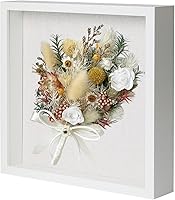 Vista 23 de Muzilife Marco de Fotos Shadow Box de 11x14 pulgadas con Tablero de Lino - Madera Profunda y Vidrio Templado, Estuche Rústico de Exhibición Listo