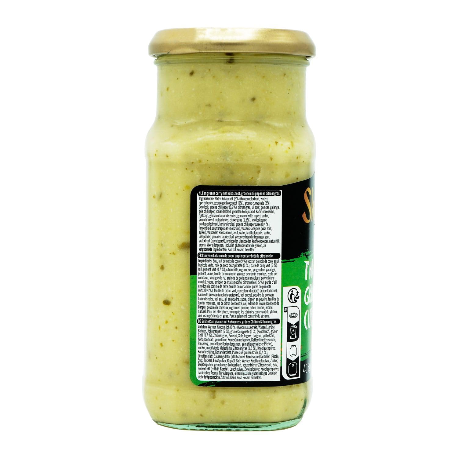 SHARWOODS Sauce thai Curry Vert- carton de 6 pots de 415 gr