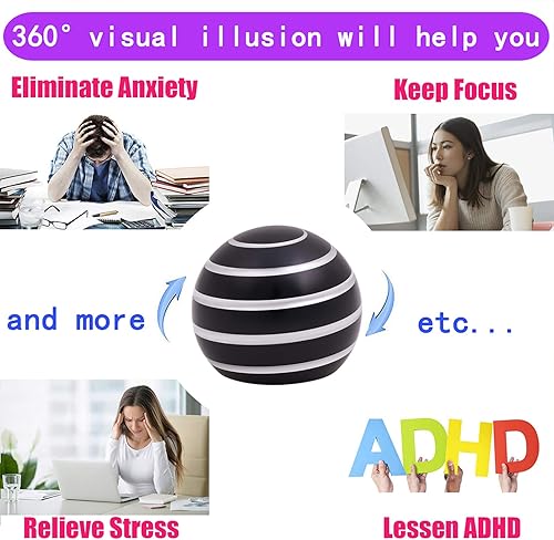 Miniatura 29 de Juguetes cinéticos de escritorio geniales para la ansiedad: juguete de cosas geniales para adultos, adolescentes, niños, niños, alivio del estrés