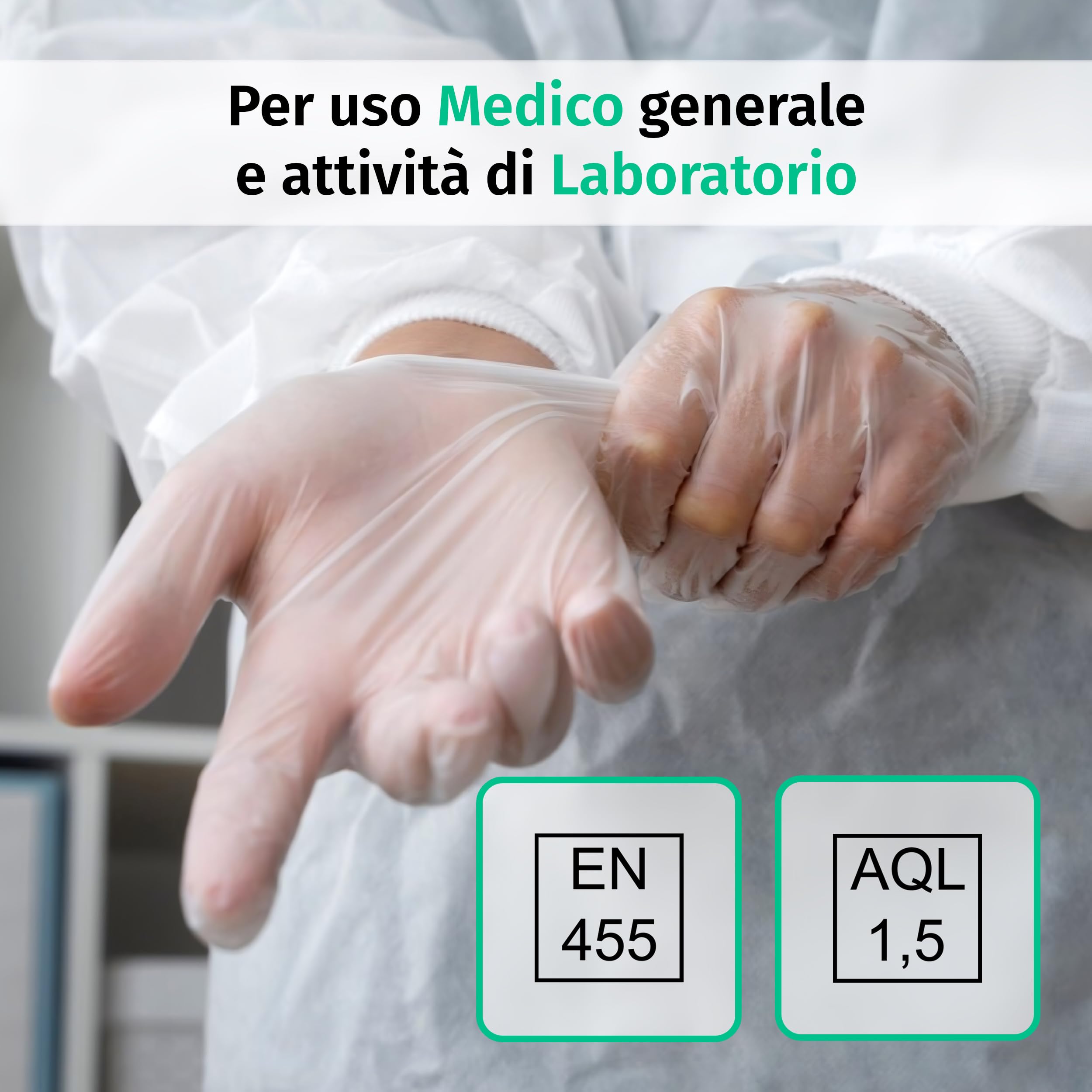 SF Guanti in Vinile Trasparenti, Taglia XL – 1000 Pezzi (10x100), Monouso, Senza Polvere e Lattice Free, da Esame per Pulizia, Cucina e Uso Quotidiano