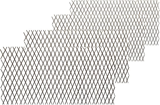 Natural Lattice Willow Trellis Fence for Climbing Plants,Expandable Garden Fence Wall Panel, Outdoor Decorative Wood Fence 4 Pieces