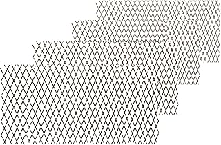 Natural Lattice Willow Trellis Fence for Climbing Plants,Expandable Gard...