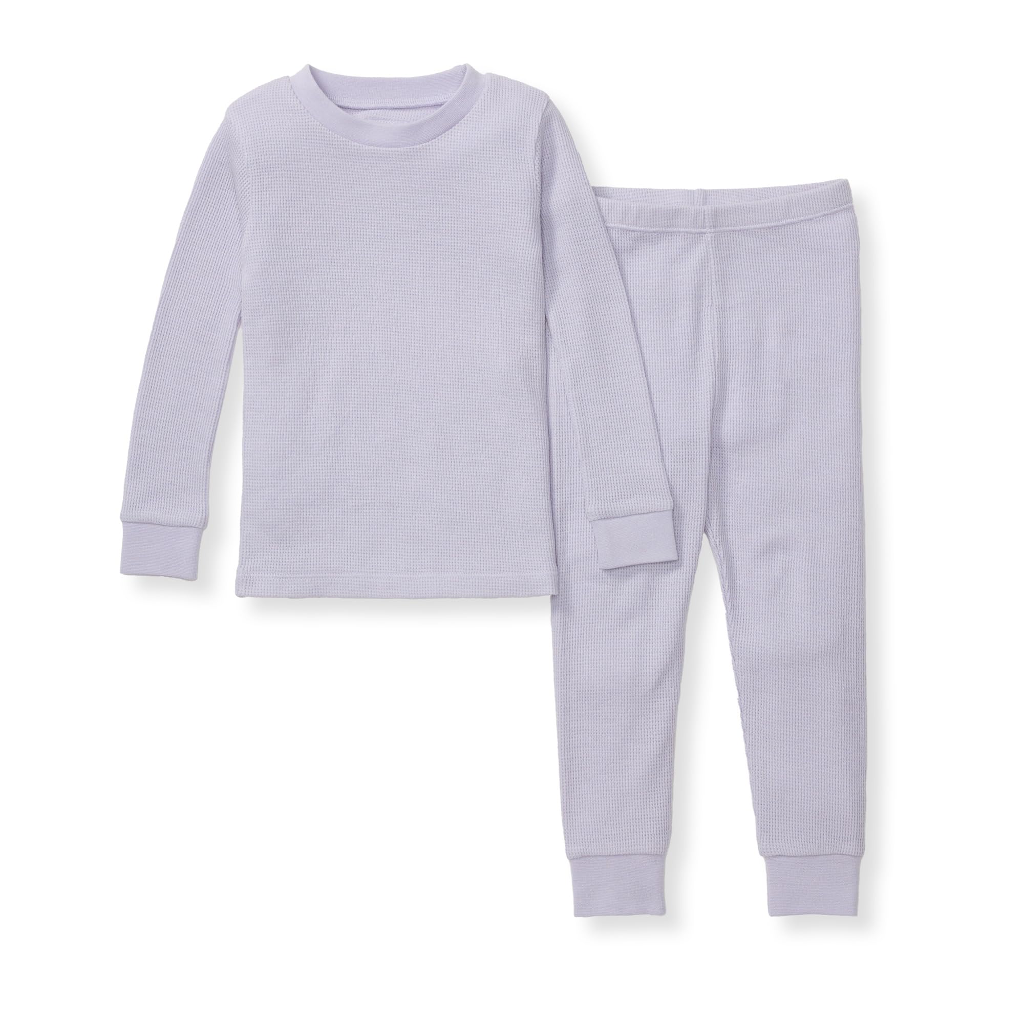 Burt's Bees Baby Honeysoft™ Waffle Thermal Pajamas – Organic Cotton & Lyocell Blend, Breathable, Buttery Soft, Snug Fit, Sizes 12M-12Y