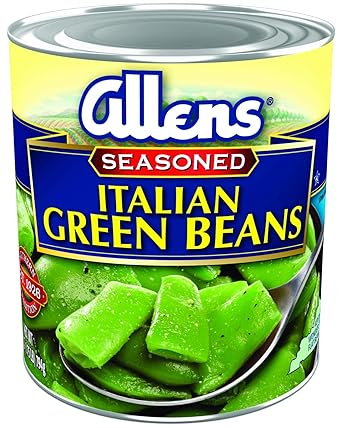 Allens Seasoned Cut Italian Green Beans, 28 oz (Pack of