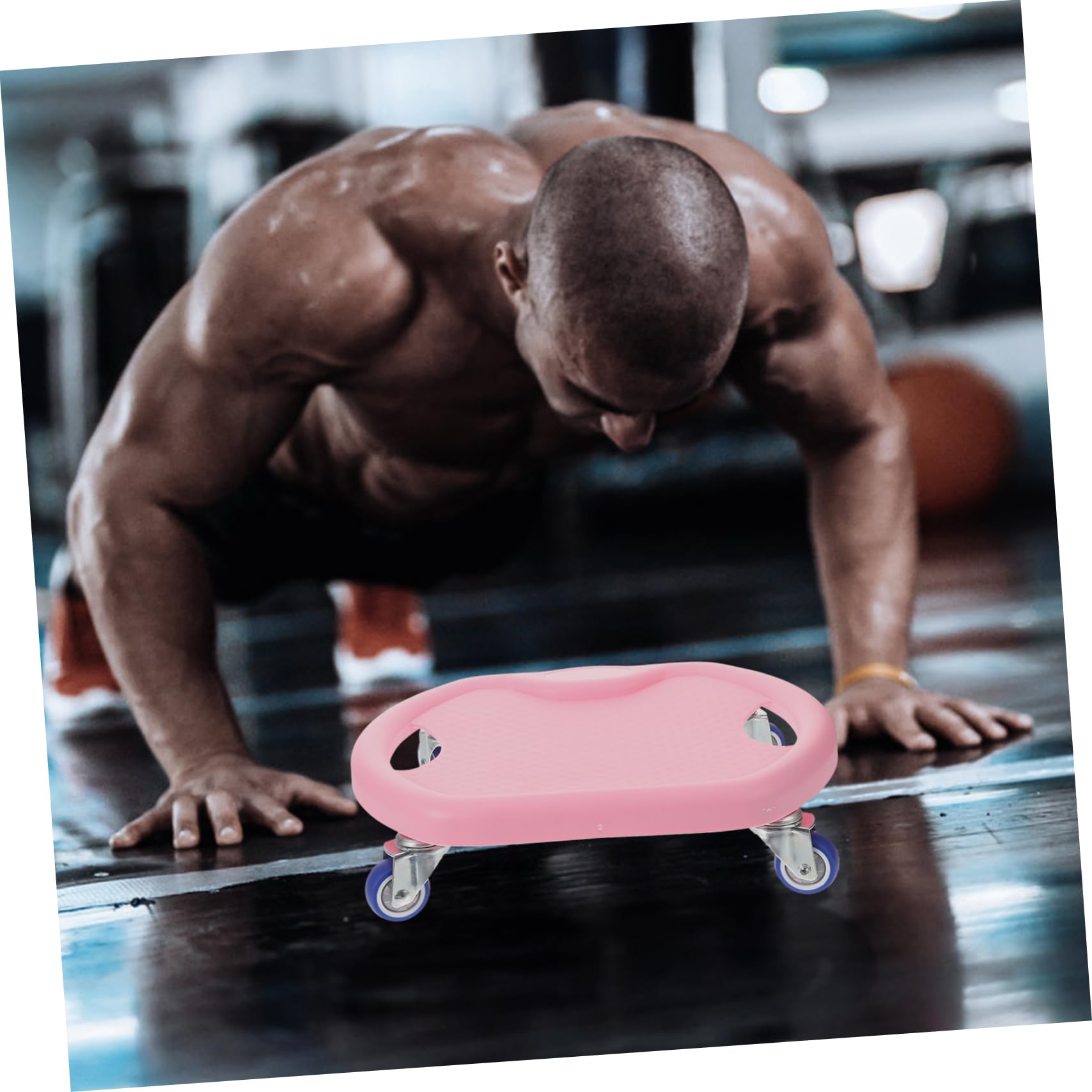 Abaodam 1 Juego Disco Deslizante para Ejercicio Abdominal Equipamiento de Fitness con Rodillera Entrenamiento Multifuncional y Silencioso para Fortalecimiento del Abdomen y Tonificación