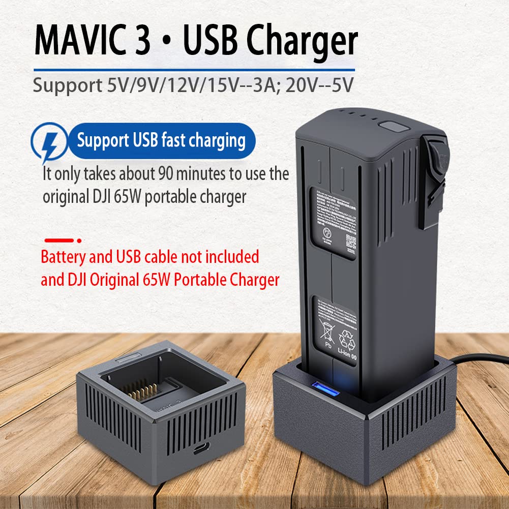 Amazon | Mavic 3用ポータブルバッテリー充電器、シングルUSB充電器は Amazon | Mavic 3用ポータブルバッテリー充電器、シングルUSB充電器は