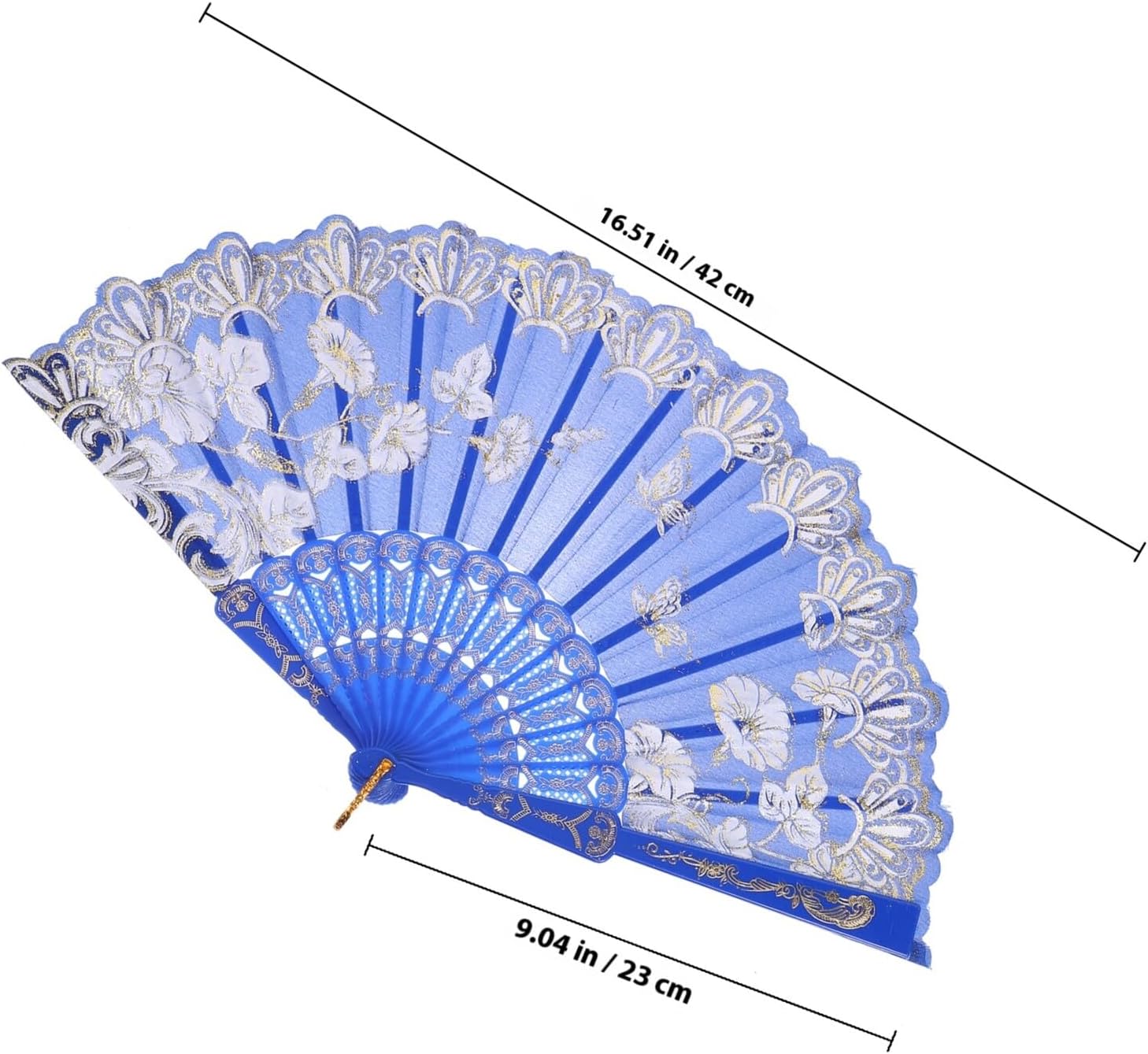 8pcs Vintage Folding Hand Fans Retro Chinese Style Handheld Fans for Summer Dance Party Decoration