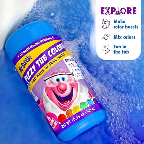 Miniatura 5 de Mr Bubble Colores de bañera gaseosa 3 tarros 150 tabletas cada uno