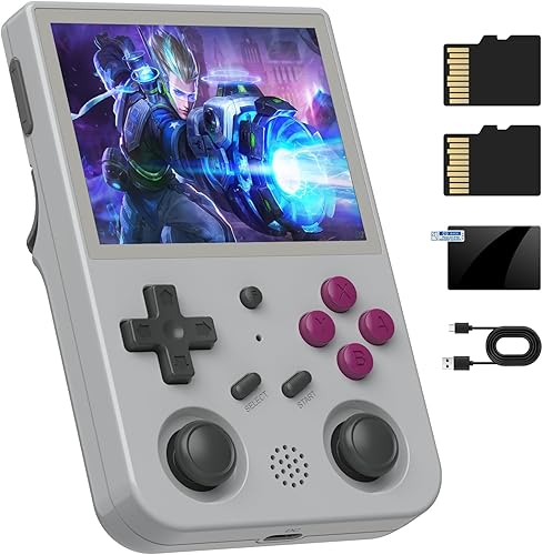 Miniatura 7 de RG353V Consola de juegos portátil de video retro 3.5 pulgadas Pantalla IPS Android 11 y sistema Linux RK3566 64bit Reproductor de juegos 64G TF