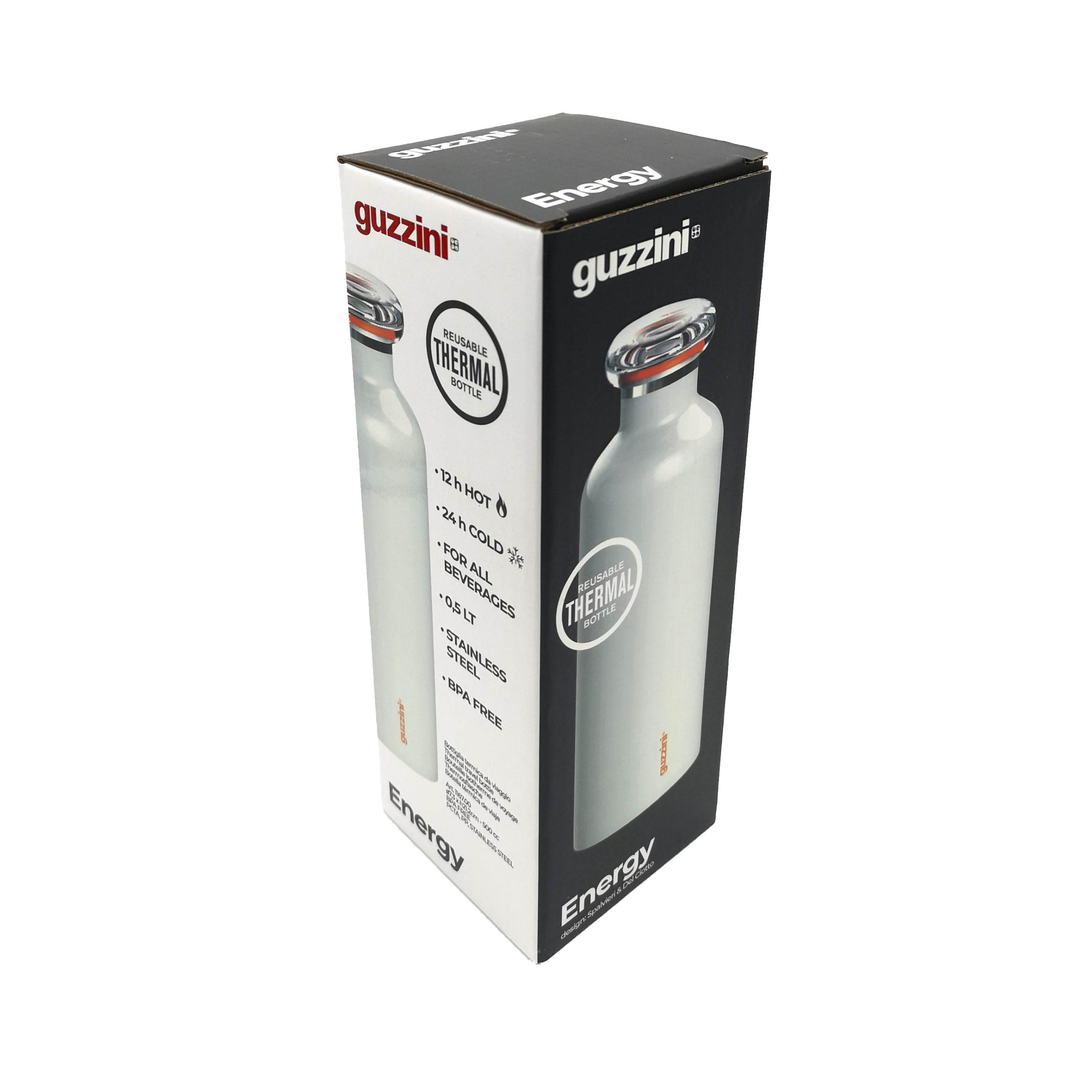 Amazon｜Guzzini グッチーニ ダブルウォールサーモボトル 750ml ENERGY