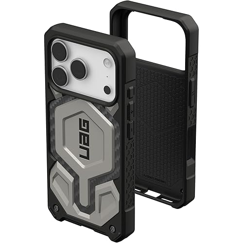 URBAN ARMOR GEAR UAG Designed for iPhone 17 Pro Case Monarch Pro - Compatible with MagSafe Military Grade Protective Cover, Titanium