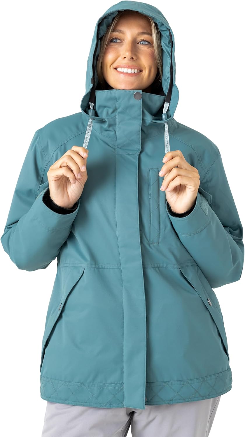 Roxy Women's Billie Jacket – 10k Waterproof Snow Jacket, Tailored Fit, Pfas-free, Insulated