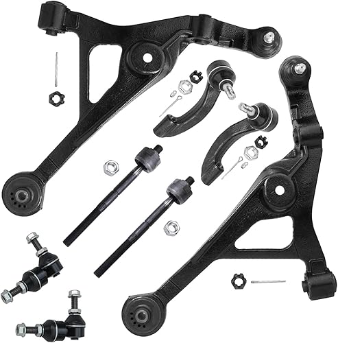 Miniatura 1062 de Detroit Axle - Kit de brazos de control de extremo delantero RWD para Dodge Ram 03-06 2500 3500, 2 brazos de control superior con rótula 2 varillas