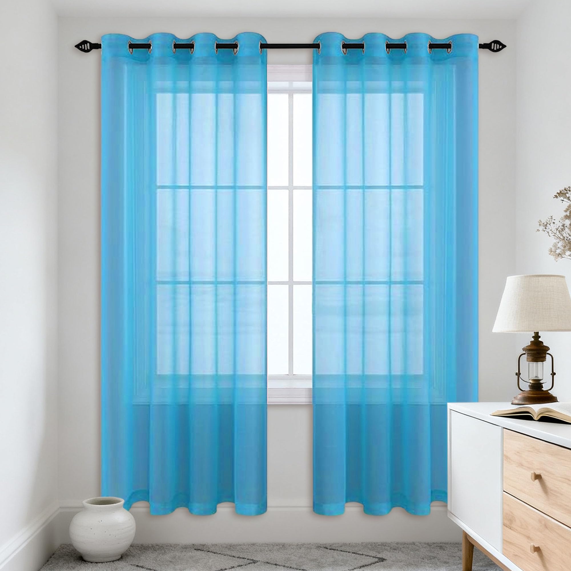 Rideau voilage 300 x 210 cm parfait pour habiller une grande baie vitrée avec élégance